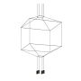 King Home FLUSSO 91906 Závesná lampa 4x3W/G9 3000K 960LMLM IP20