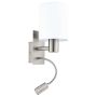 Eglo PASTERI 96477 Stena svietidlo 1x40W/E27 + 1X3,5W/LED 380LM