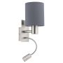 Eglo PASTERI 96479 Stena svietidlo 1x40W/E27 + 1X3,5W/LED 380LM
