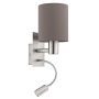 Eglo PASTERI 96481 Stena svietidlo 1x40W/E27 + 1X3,5W/LED 380LM