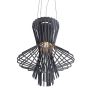King Home STRAW 966S1.GREY Závesná lampa 2x40W/E27 IP20