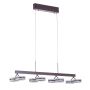 Italux METIS AD16002-8A COFFEE Závesná lampa 8x4,8W/LED IP20