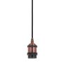 Italux CLASSO DS-M-034 RED COPPER Závesná lampa 1x60W/E27