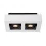 Italux CASEMIRO IT8001S2-WH/BK Natáčané downlight svetlo 2x50W/GU10