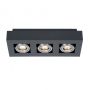 Italux CASEMIRO IT8002S3-BK/AL Natáčané downlight svetlo 3x50W/GU10