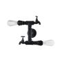 Italux CRILLO MBM-2568_2 BK Stena svietidlo 2x40W/E14 IP20