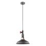 Italux GARIBALDO MDM-2781_1 GR_BK Závesná lampa 1x60W/E27 IP20