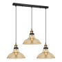 Italux HUBERT MDM-2381/3 GD+AMB Závesná lampa 3x40W/E27