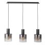 Italux JAVIER MD17076-3B BK Závesná lampa 3x60W/E27 IP20