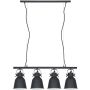 Italux LAVARE MD-HN82608-4-BK+WH Závesná lampa 4x40W/E27 IP20