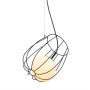 Italux MELISA MDM-3943/1 BK Závesná lampa 1x40W/E27 IP20