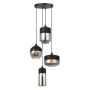 Italux MOLINA MDM-4364/4 BK+SG Závesná lampa 4x40W/E27