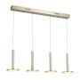 Italux OLIVER MD17033012-4B GOLD Závesná lampa 1x60W/LED 2690LM