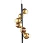 Italux MALMO PEN-5104-6-BKGD Závesná lampa 6x40W/E27