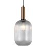 Italux ANTIOLA PND-5588-1L-BRO+CL Závesná lampa 1x40W/E27 IP20