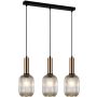 Italux ANTIOLA PND-5588-3M-BRO+AMB Závesná lampa 3x40W/E27 IP20