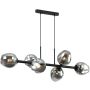 Italux BORGO PND-30843-6 BK+SG Závesná lampa 6x40W/E27 IP20