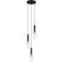 Italux PEROLA PND-43309-3 BK+BR Závesná lampa 3x40W/E14 IP20