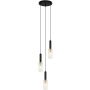 Italux PEROLA PND-43363-3 BK+BR Závesná lampa 3x40W/E14 IP20