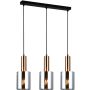 Italux SARDO PND-5581-3-BRO+SG Závesná lampa 3x40W/E27 IP20