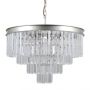 Italux VERDES PND-44372-8A-SLVR-BRW Závesná lampa 8x40W/E14 IP20
