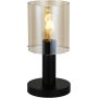 Italux SARDO TB-5581-1-BK+AMB Stolná lampa 1x40W/E27 IP20