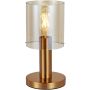 Italux SARDO TB-5581-1-BRO+AMB Stolná lampa 1x40W/E27 IP20