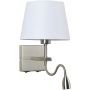 Italux NORTE WL-1122-2-BL-SN-RO-WH Stena svietidlo 2x60W, 3W/E27, LED 3000K 350LM IP20