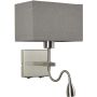 Italux NORTE WL-1122-2-BLSNRCG Stena svietidlo 2x60W, 3W/E27, LED 3000K 350LM IP20
