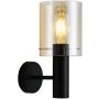 Italux SARDO WL-5581-1A-BK+AMB Stena svietidlo 1x40W/E27 IP20