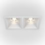 Maytoni ALFA LED DL043-02-15W4K-SQ-W Vstavané downlight svetlo 2x30W/LED 4000K 2500LM IP20