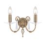 Elstead Lighting AEGEAN AG2-AGED-BRASS Stena svietidlo 2x60W/E14