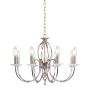 Elstead Lighting AEGEAN AG8-POL-NICKEL Žiarovka 8x60W/E14