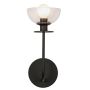 Elstead Lighting Sylvia ALM-SYLVIA-1WB-BK-CL Stena svietidlo 1x40W/E14 IP20