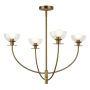 Elstead Lighting Sylvia ALM-SYLVIA4-BG-CL Žiarovka 4x40W/E14 IP20
