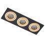 Lumifall ALCAZAR LMF.AZ543BG Vstavané downlight svetlo 3x50W/MR16 IP20