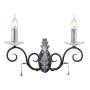 Elstead Lighting AMARILLI AML2-BLK-SILVER Stena svietidlo 2x60W/E14