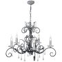 Elstead Lighting AMARILLI AML5-BLK-SILVER Žiarovka 5x60W/E14
