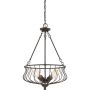Quoizel BARONESS QZS-BNS2818WT Závesná lampa 4x60W/E27