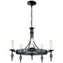 Elstead Lighting BELFRY BY5-BLACK Žiarovka 5x60W/E14