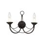 Elstead Lighting CARISBROOKE CB2-BLACK Stena svietidlo 2x60W/E14