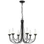 Elstead Lighting CARISBROOKE CB6-BLACK Žiarovka 6x60W/E14