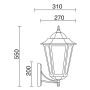 Novolux ELITE 6 096J-G05X1A-01 Stena svietidlo 1x42W/E27 IP43