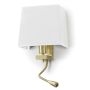 Novolux FIRENZE 507A-Y05X1B-46 Stena svietidlo 2x60W, 3W/E27, LED 240LM IP20