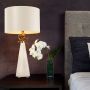 Flambeau NEO WHITE FB-NEO-TL-FR-WHT Stolná lampa 1x60W/E27