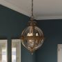Feiss ADAMS FE-ADAMS-3P-BRZ Závesná lampa 3x60W/E14