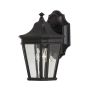 Feiss COTSWOLD LANE FE-COTSLN2-S-BK Stena svietidlo 1x60W/E27 IP44