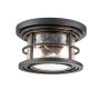 Feiss Lighthouse FE-LIGHTHOUSE-F-BLK Stropné svietidlo 2x40W/E27 IP44