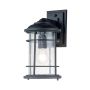 Feiss Lighthouse FE-LIGHTHOUSE2-M-BLK Stena svietidlo 1x60W/E27 IP44
