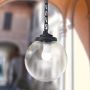 Fumagalli Sicar FMG-SICAR-GLOBE-BLK Závesná lampa 1x23W/E27 IP55